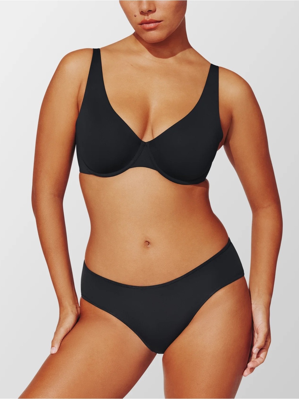 ThirdLove Black Underwire Second Skin Unlined Bra Airy Silky BNWT